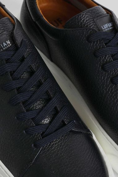 Tommy Men's Leather Sneaker Shoes Navy Blue - photo 4