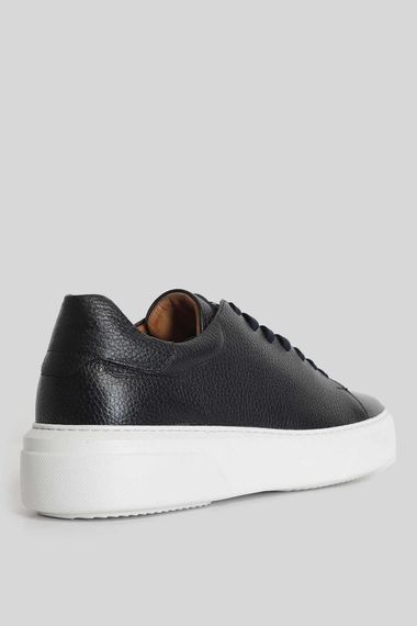 Tommy Men's Leather Sneaker Shoes Navy Blue - photo 3