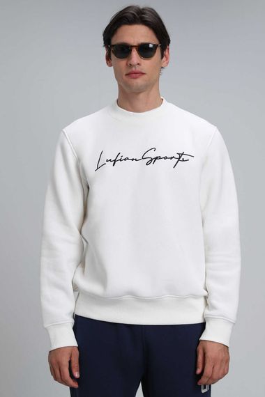 Lowe Erkek Sweatshirt Kirik Beyaz - fotoğraf 3