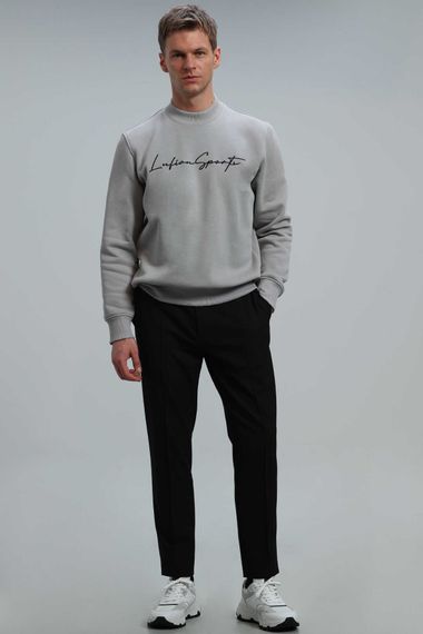 Lowe Erkek Sweatshirt Açik Gri - fotoğraf 2