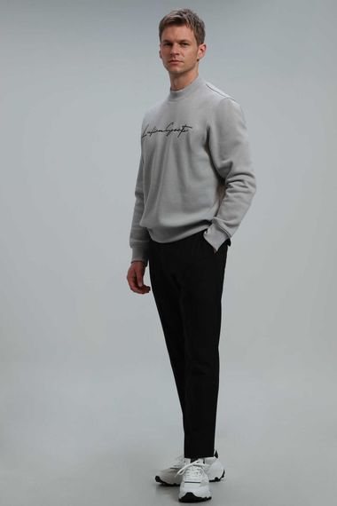 Lowe Erkek Sweatshirt Açik Gri - fotoğraf 4