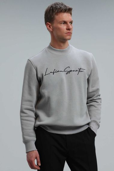 Lowe Erkek Sweatshirt Açik Gri - fotoğraf 5