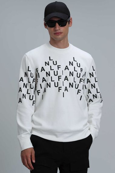 Rose Men's Sweatshirt Off White - photo 1