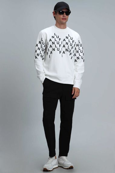 Rose Men's Sweatshirt Off White - photo 2