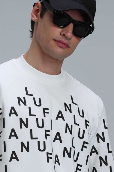 Rose Men's Sweatshirt Off White - photo 3