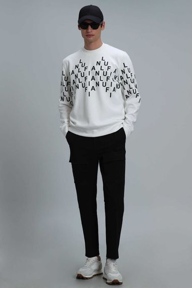 Rose Men's Sweatshirt Off White - photo 4