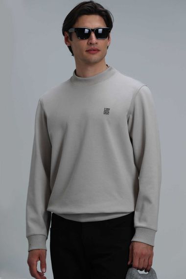 Randal Erkek Sweatshirt Bej - fotoğraf 1