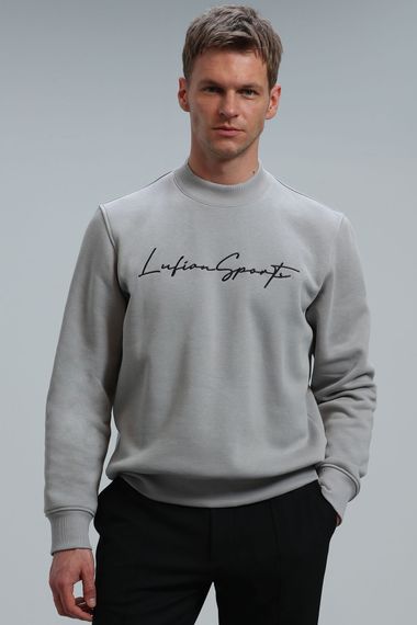 Lowe Erkek Sweatshirt Açik Gri - fotoğraf 1