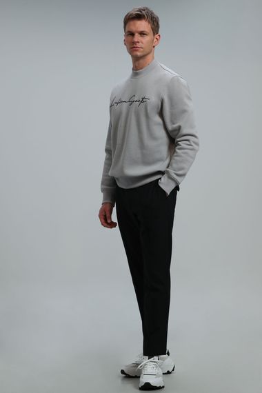 Lowe Erkek Sweatshirt Açik Gri - fotoğraf 4