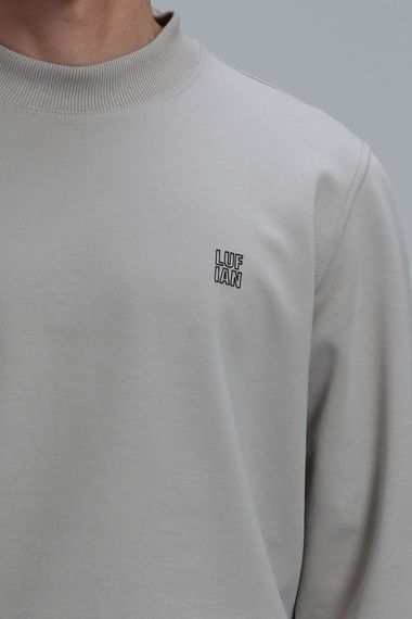 Randal Erkek Sweatshirt Bej - fotoğraf 3