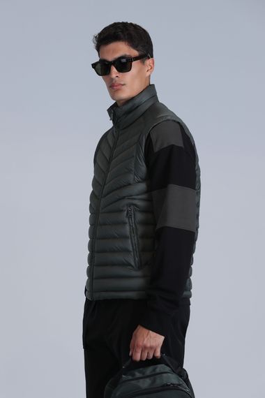 Axel Kaz Tüyü Erkek Yelek Yeşil - photo 5