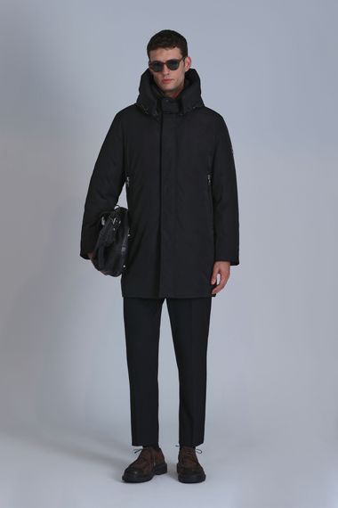 Donald Kaz Tüyü Erkek Mont Siyah - صورة 2