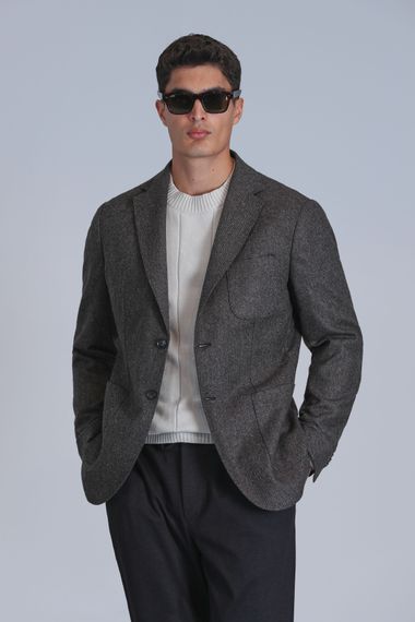 Andre Spor Erkek Blazer Ceket Slim Fit Kahverengi - photo 5