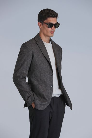 Andre Spor Erkek Blazer Ceket Slim Fit Kahverengi - photo 4