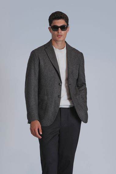 Andre Spor Erkek Blazer Ceket Slim Fit Kahverengi - photo 1