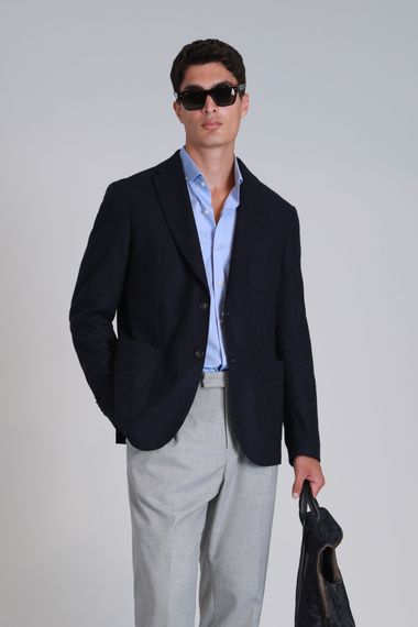 Мужской пиджак Dor Spor Slim Fit темно-синий, размер 46-58 - фото 1