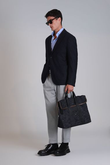 Мужской пиджак Dor Spor Slim Fit темно-синий, размер 46-58 - фото 4