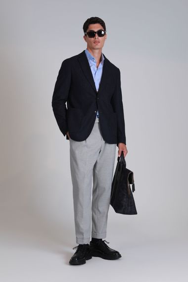 Мужской пиджак Dor Spor Slim Fit темно-синий, размер 46-58 - фото 2