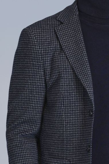 Синий пиджак для мужчин Slim Fit April Spor, доступный в размерах 46-56 - фото 3