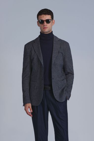 Синий пиджак для мужчин Slim Fit April Spor, доступный в размерах 46-56 - фото 1