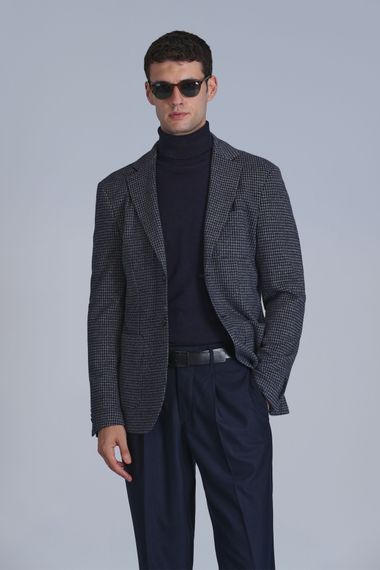 Синий пиджак для мужчин Slim Fit April Spor, доступный в размерах 46-56 - фото 5