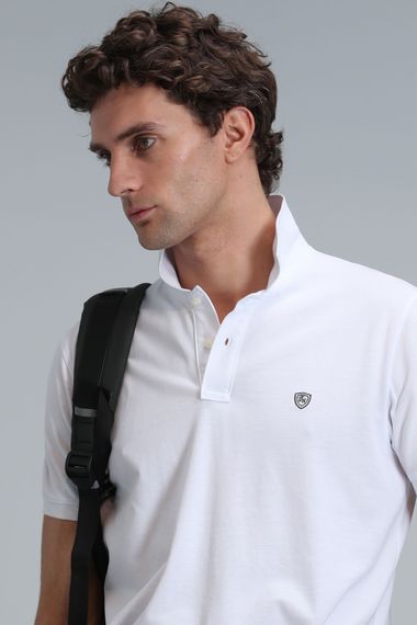 Laon Smart Erkek Polo Tişört Beyaz - fotoğraf 3