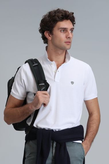 Laon Smart Erkek Polo Tişört Beyaz - fotoğraf 4