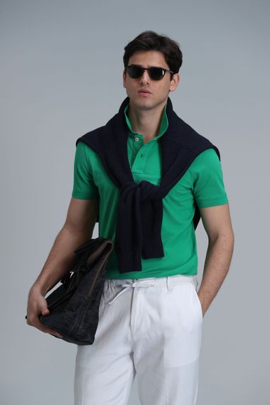 Laon Smart Men's Polo Shirt Light Green in Various Sizes S-XXL - photo 1