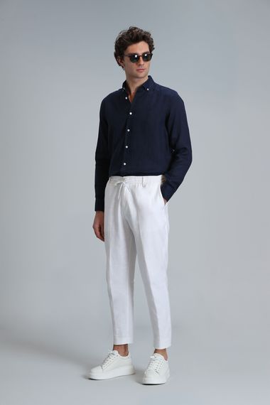Pitaya Erkek Basic Gömlek Comfort Fit Lacivert - photo 4