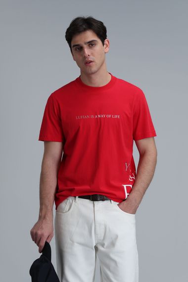 Potter Modern Grafik T- Shirt Kırmızı - fotoğraf 1