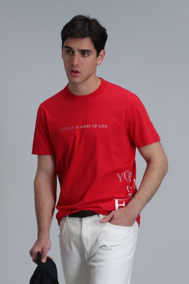 Potter Modern Grafik T- Shirt Kırmızı - fotoğraf 5
