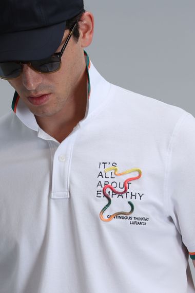 Kıng Smart Erkek Polo Tişört Beyaz - fotoğraf 3