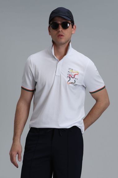 Kıng Smart Erkek Polo Tişört Beyaz - fotoğraf 5