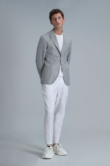 Слим-фит мужской блейзер зеленого цвета для классического стиля, размер 46-58 - фото 2