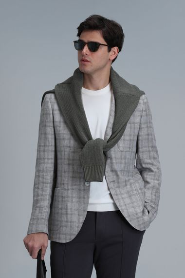 Dany Spor Erkek Blazer Ceket Slim Fit Gri - photo 5