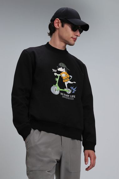 Чорний чоловічий светр Igor, доступний у розмірах 3XL, 4XL, L, M, XXL - фото 5