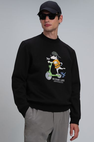 Чорний чоловічий светр Igor, доступний у розмірах 3XL, 4XL, L, M, XXL - фото 1