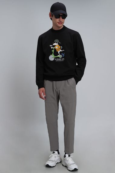 Чорний чоловічий светр Igor, доступний у розмірах 3XL, 4XL, L, M, XXL - фото 4