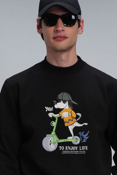 Чорний чоловічий светр Igor, доступний у розмірах 3XL, 4XL, L, M, XXL - фото 3