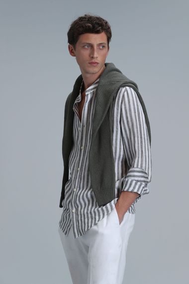 Fast Erkek Basic Gömlek Comfort Fit Yeşil - photo 5