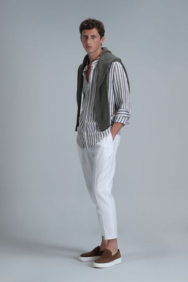 Fast Erkek Basic Gömlek Comfort Fit Yeşil - photo 4