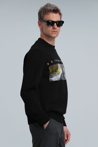 Dean Erkek Sweatshirt Siyah - fotoğraf 4