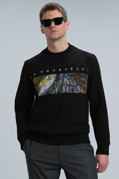 Dean Erkek Sweatshirt Siyah - fotoğraf 1