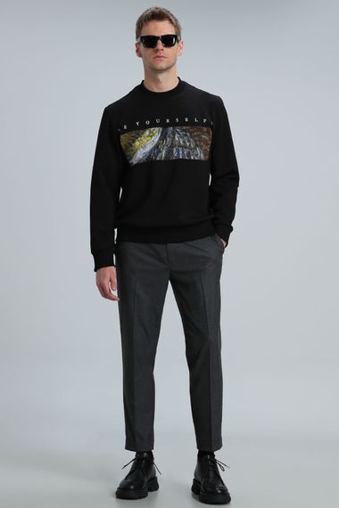 Dean Erkek Sweatshirt Siyah - fotoğraf 2