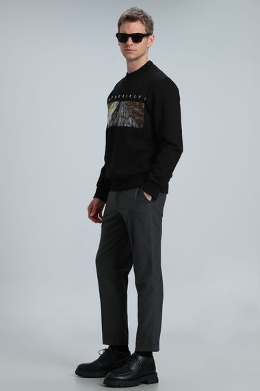 Dean Erkek Sweatshirt Siyah - fotoğraf 5