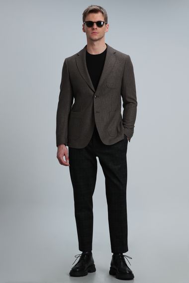 Блейзер для мужчин Gabriel Spor, коричневый, slim fit, размеры 46-56 - фото 2