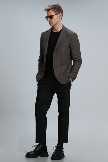 Блейзер для мужчин Gabriel Spor, коричневый, slim fit, размеры 46-56 - фото 5