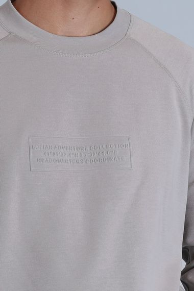 Lınes Erkek Sweatshirt Taş - fotoğraf 3