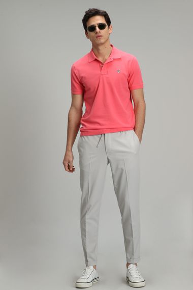 Laon Spor Polo Yaka Erkek Tisört Seker Pembe - fotoğraf 4