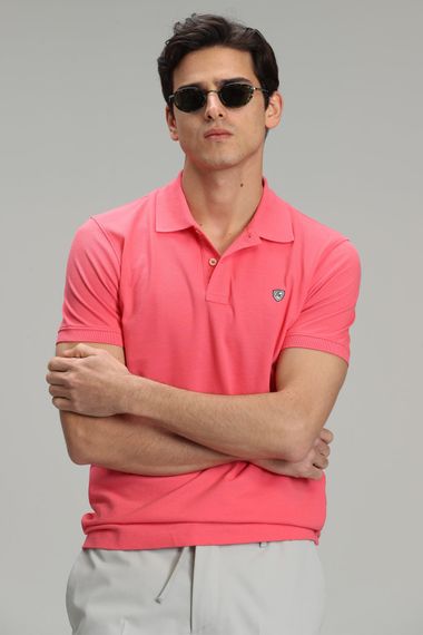 Laon Spor Polo Yaka Erkek Tisört Seker Pembe - fotoğraf 3